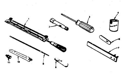 Maintenance Kit Diagram and Parts List for 917353734  Craftsman Chainsaw