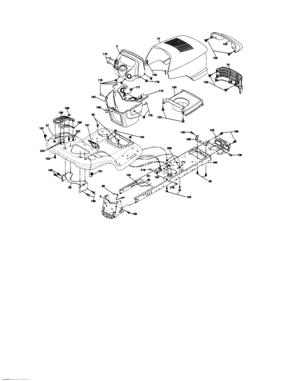 Chassis/enclosures Diagram and Parts List for 917276845  Craftsman Lawn Tractor