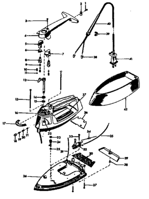 Replacement Parts Diagram and Parts List for 663627302  Craftsman Iron