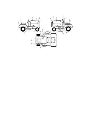 Decals Diagram and Parts List for 917273521  Craftsman Lawn Tractor