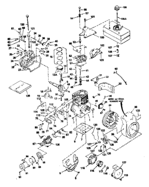 Part Location Diagram of 34562A Tecumseh Crankshaft