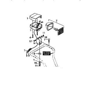 Headlight Diagram and Parts List for 536886380  Craftsman Snow Blower