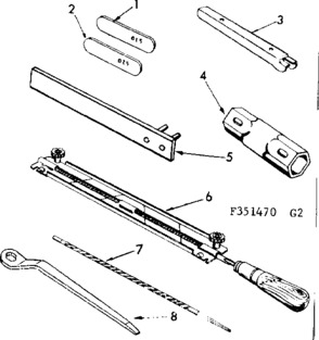 Part Location Diagram of 2155R Craftsman File holder