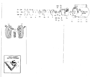 Part Location Diagram of 42-2778 Craftsman Pump impeller