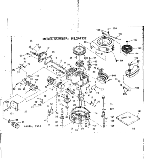 Part Location Diagram of 244132 Craftsman Engine