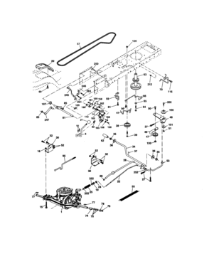 Ground Drive Diagram and Parts List for 917275400  Craftsman Lawn Tractor