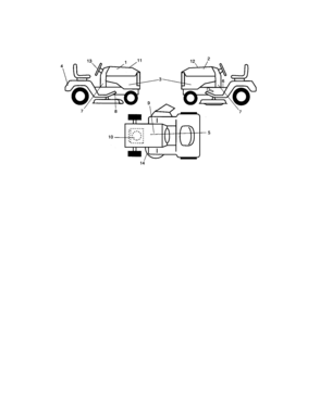 Decals Diagram and Parts List for 917276601  Craftsman Lawn Tractor