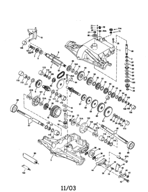 Transaxle 820-016b (71/143) Diagram and Parts List for 143820-016B  Craftsman Lawn Tractor