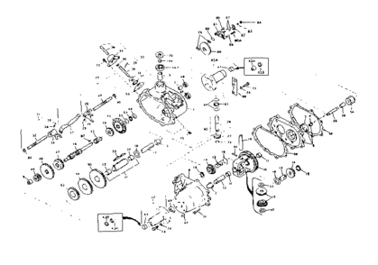 Transaxle Diagram and Parts List for 536250931  Craftsman Lawn Tractor