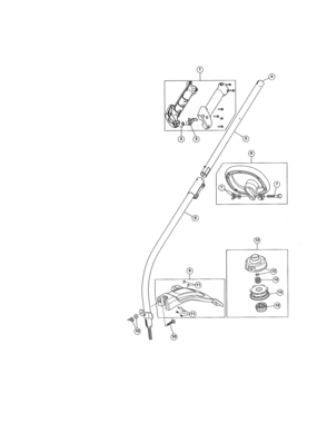 Throttle/shaft/handle Diagram and Parts List for 316794370  Craftsman Trimmer