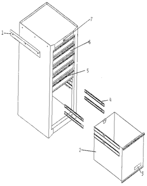 Part Location Diagram of M10017A10-SS Craftsman Tool chest lock
