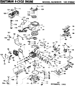 Part Location Diagram of 34322A Tecumseh PISTON & PIN 10