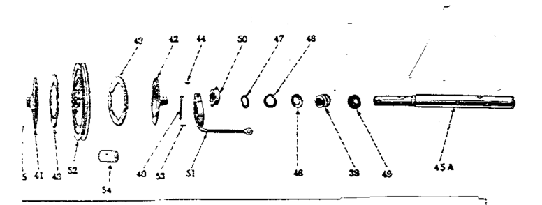 Clutch Diagram and Parts List for 9175753  Craftsman Lawn Tractor