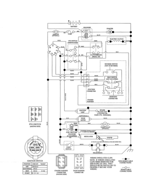 Schematic Diagram Diagram and Parts List for 917992070  Craftsman Lawn Tractor