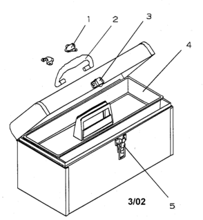 Hand Box Diagram and Parts List for 706595610  Craftsman Tool Stand & Cart