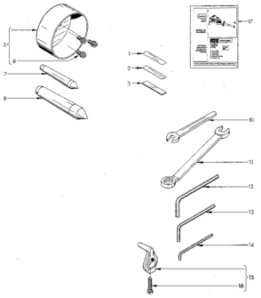 Hardware Diagram and Parts List for 549289000  Craftsman Lathe