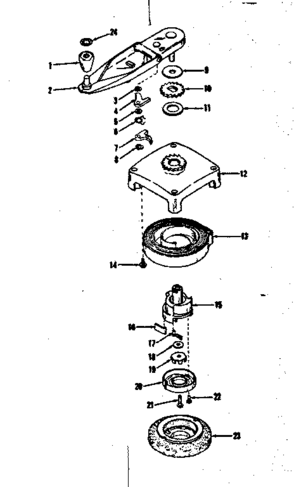 Self Starter No. 29295 Diagram and Parts List for 14340301  Craftsman Engine