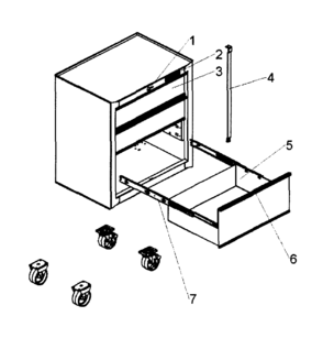 Tool Chest Diagram and Parts List for 706464610  Craftsman Tool Stand & Cart
