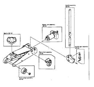 Unit Diagram and Parts List for 32812291  Craftsman Jack