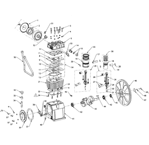 Diagram Diagram and Parts List for 92116578 Type 0 Craftsman Compressor
