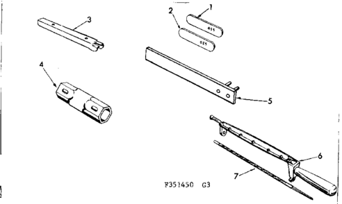 Optional Accessories Diagram and Parts List for 917351450  Craftsman Chainsaw