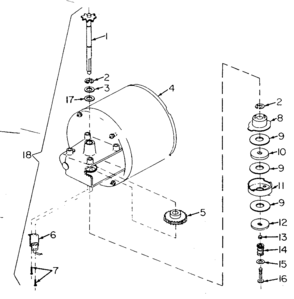 Part Location Diagram of 200A5 Craftsman Worm gear