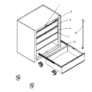 Part Location Diagram of A14898 Craftsman Tool chest hardware bag