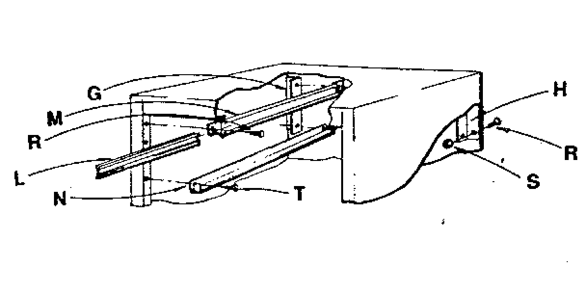 Slide Diagram and Parts List for 18809  Craftsman Tool Stand & Cart