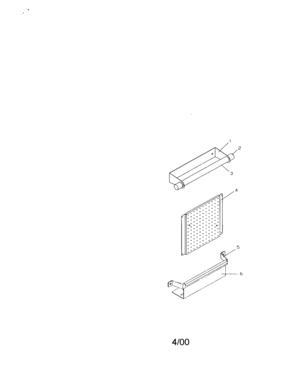 3 Pc. Accessory Set Diagram and Parts List for 706655435  Craftsman Tool Stand & Cart