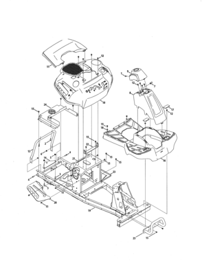 Fender/frame Diagram and Parts List for 247250000  Craftsman Engine