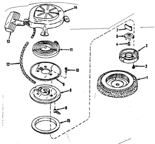 Starter No. 29224 Diagram and Parts List for 14350400  Craftsman Engine
