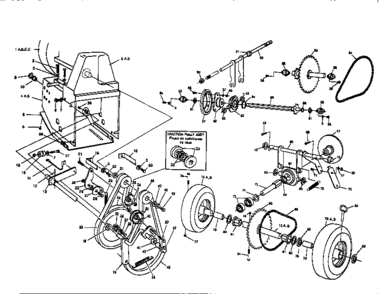 4 And 5 H.p. Motor Mount Assembly Diagram and Parts List for 88427  Craftsman Snow Blower