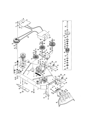 Part Location Diagram of 736-05167A MTD Washer shim