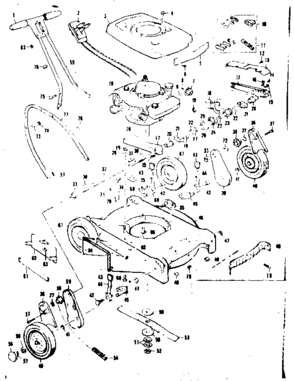 Replacement Parts Diagram and Parts List for 13197521  Craftsman Lawn Mower