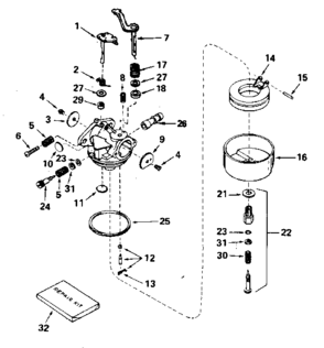 Replacement Parts Diagram and Parts List for 143632529  Craftsman Lawn Mower