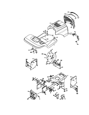 Chassis And Enclosures Diagram and Parts List for 917272671  Craftsman Lawn Tractor