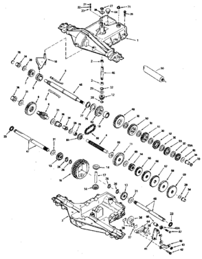 Replacement Parts Diagram and Parts List for 143930-028  Craftsman Lawn Tractor