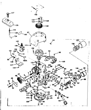 Part Location Diagram of 32468B Craftsman Lawn & garden equipment engine starter assembly