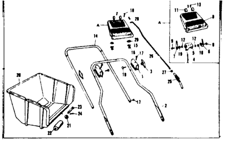 Throttle Control Assembly Diagram and Parts List for 53681620  Craftsman Lawn Mower