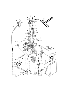 Mower Deck Diagram and Parts List for 917277252  Craftsman Lawn Tractor