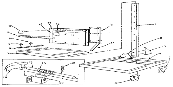 Part Location Diagram of A8146 Craftsman Swivel caste
