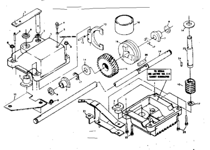 Gear Case Assembly Part No. 84140 Diagram and Parts List for 131978301  Craftsman Lawn Mower