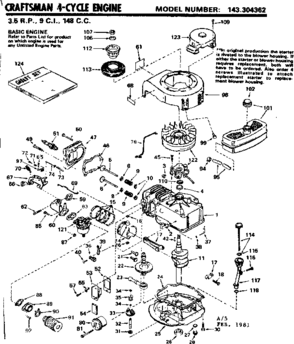 Part Location Diagram of 33738D Tecumseh Blower Housing