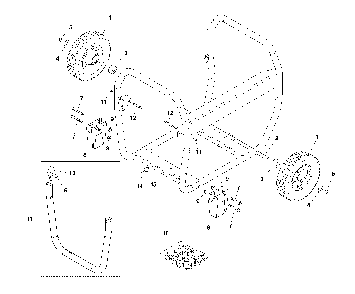 Wheel kit Diagram and Parts List for CMXGGAS030731  Craftsman Generator