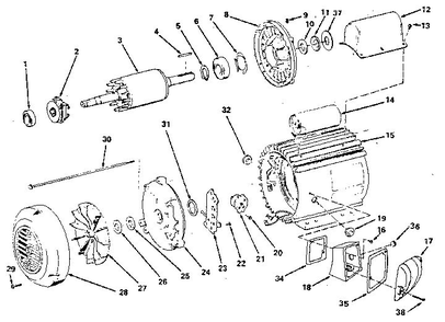 Unit Diagram and Parts List for 11312640  Craftsman Engine