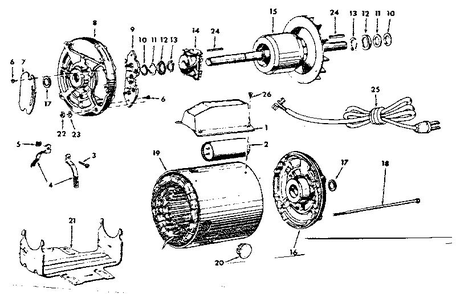 Part Location Diagram of 37219 Tecumseh Blower Housing