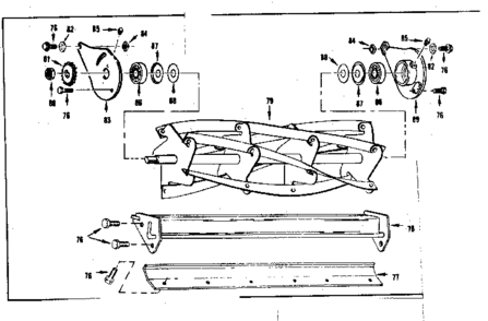 Reel & Bed Knife Diagram and Parts List for 17491260  Craftsman Lawn Mower
