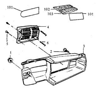 Decals Diagram and Parts List for 358357180  Craftsman Chainsaw