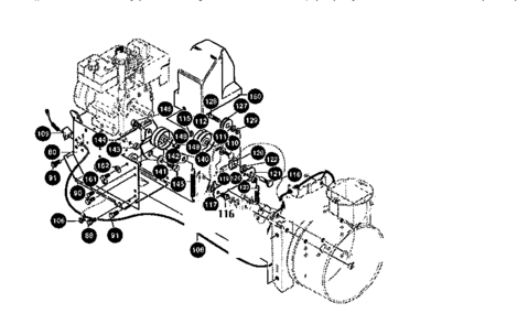 Frame Assembly Diagram and Parts List for 536886623  Craftsman Snow Blower