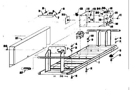 Mounting Base Diagram and Parts List for 5803126-5  Craftsman Engine
